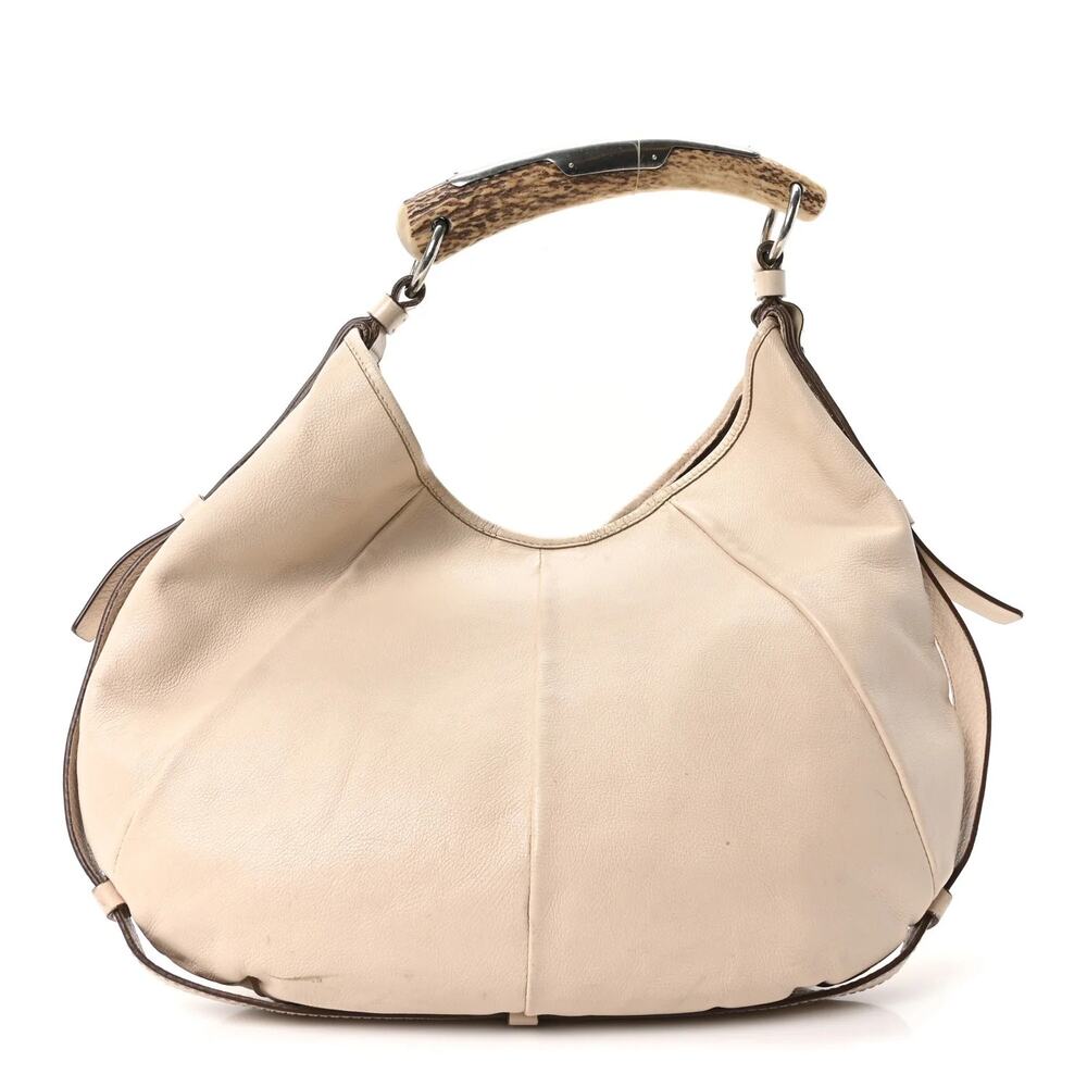 Yves Saint Laurent YSL Mombasa Leather White/Cream - Picture 1 of 9